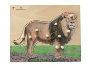 Holz-Puzzle L�we mit gro�en Griffen, ab 2 Jahre