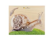 Holz-Puzzle Schnecke realistisch mit gro�en Griffen, ab 2 Jahre