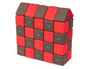 Jolly Heap Set MEDIUM rot-braun, Riesen-Magnetbausteine