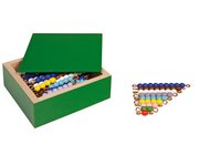 Farbige Perlentreppen zehn S�tze, lose Perlen Kunststoff