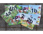 Outdoor-Bodenaufkleber Klassentreffpunkt, 5-z�gig