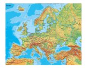 Leinenkarte in Schulausf�hrung, Leinenkarte Europa physisch