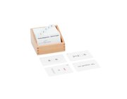 Kasten mit Aufgabenkarten f�r die farbigen Perlenst�bchen, ab 4 Jahre