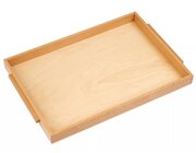 Einfaches Holztablett: gro�, 44 x 31 x 3,5 cm