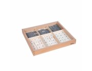 Kasten mit nummerierten Marken, Montessori Mathematik, ab 7 Jahre