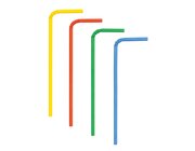 Trinkhalme aus Papier, 100 St�ck