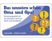 Das wussten schon Oma und Opa, Kartenspiel f�r Senioren