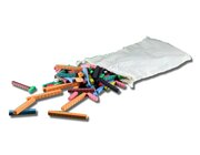 Rechenst�be aus RE-WOOD� nach Cuisenaire, 126 St�ck im Baumwollbeutel