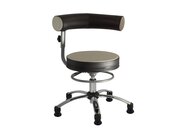 Sanus Gesundheitsstuhl  42-51 cm mit h�henverstellbarer Lehne, Kunstleder beige/schwarz, mit Gleiter