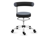 Sanus Gesundheitsstuhl  42-51 cm, Stoff grau/schwarz, mit Rollstopp