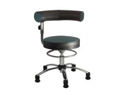 Sanus Gesundheitsstuhl  36-43 cm mit h�henverstellbarer Lehne, Kunstleder gr�n/schwarz, mit Gleiter