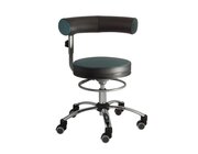 Sanus Gesundheitsstuhl  42-51 cm mit h�henverstellbarer Lehne, Kunstleder gr�n/schwarz, mit Rollstopp