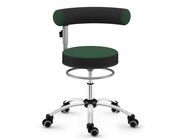 Sanus Gesundheitsstuhl 46-54 cm mit h�henverstellbarer Lehne, Stoff gr�n/schwarz, mit B�rorollen