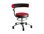 Sanus Gesundheitsstuhl  36-43 cm mit h�henverstellbarer Lehne, Kunstleder rot/schwarz, mit Gleiter
