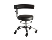 Sanus Gesundheitsstuhl 46-54 cm mit h�henverstellbarer Lehne, Kunstleder schwarz, mit Rollstopp