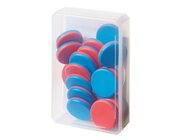 Wendepl�ttchen Sch�lerdose - blau/rot (20Stk)