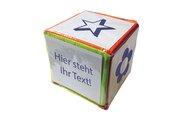 Blanko-W�rfel mit Einstecktaschen 10 cm, ab 4 Jahre