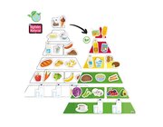 Ern�hrungspyramide mit Lebensmitteln vegetarisch und klassisch, magnetisch, 127 Teile