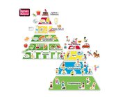 Set Ern�hrungspyramide & Bewegungspyramide, magnetisches Tafelmaterial, 111 Teile