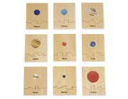 TimeTEX Sonnensystem, aus Holz, in Holzbox