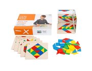 Legespiel Geometrische Formen mit Aufgabenkarten, ab 3 Jahre