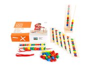 Perlen sortieren, F�delspiel mit Aufgabenkarten, ab 3 Jahre