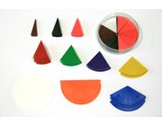 Bruchrechenteile rund (71 Teile) aus RE-Plastic