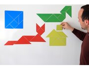 Magnetischer Tangramsatz, 28 Teile aus MAG-Pap�, im Karton