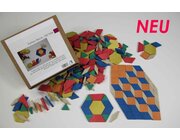 Pattern Blocks, 250 Teile aus RE-Wood� im Karton