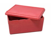 RE-Wood� Box mit Deckel 25 x 18 x 11,5 cm - 4 l, rot, im Karton