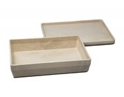 RE-Wood� Box mit Deckel 25 x 18 x 6 cm - 1,5 l, naturfarben