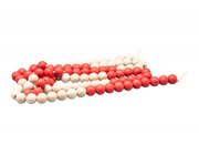 Rechenkette 100er Zahlenraum, RE-WOOD� rot/wei� 10er Schritt f�r den Sch�ler (solange der Vorrat reicht!)