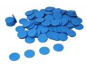 Spielchips blau, 100 St�ck aus RE-Plastic