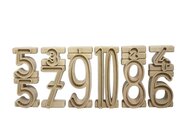 Stapelzahlen 100er Zahlenraum (34 St�ck) - Zahlenbausteine naturfarben aus RE-Wood�