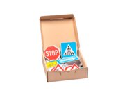 Verkehrszeichen, 64 St�ck, magnetisch, aus MAG-Pap�