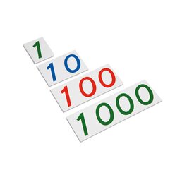 Gro�e Zahlenkarten aus Pappe, 1-1000