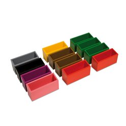 Satz mit 12 Auftragsk�sten f�r die Sprachk�sten