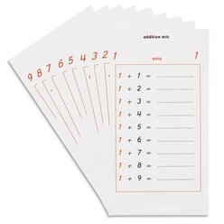 Aufgabenbl�tter zur Addition - 5 S�tze, ab 5 Jahre