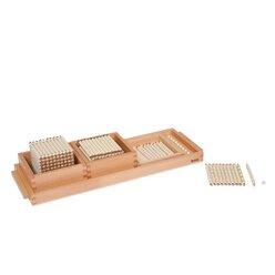 Neunerspiel, Einf�hrung in das Dezimalsystem, lose Perlen, Kunststoff Nienhuis