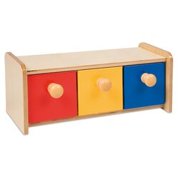 Holzkasten mit drei F�chern 30x12x12cm