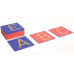 Sandpapierbuchstaben Druckschrift, Gro�buchstaben (internationale Version), ab 4 Jahre