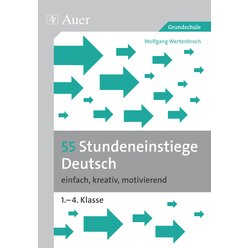 55 Stundeneinstiege Deutsch, Buch, 1. bis 4. Klasse
