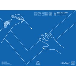 Schreibtisch-Auflage f�r Linksh�nder DESK-PAD LEFTY�, mit �bungsheft
