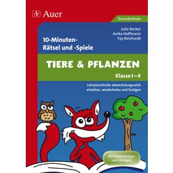 10-Minuten-R�tsel und -Spiele Tiere & Pflanzen, Buch, 1. bis 4. Klasse