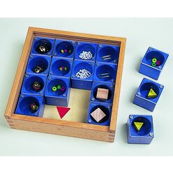 Klangmemo, 16 Klangw�rfel im Holzkasten, ab 3 Jahre