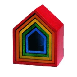 Regenbogen-H�uschensatz, 5-teilig