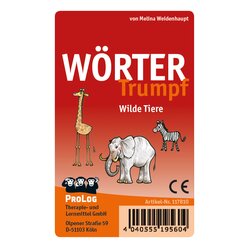 W�rterTrumpf! Wilde Tiere, Spielkarten, ab 5 Jahre
