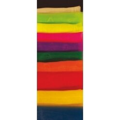 Jongliert�cher gr�n, chiffon, 68 x 68 cm, chiffon, 12er-Pack