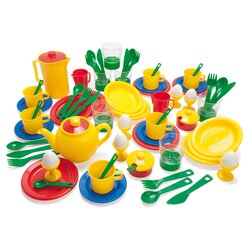 dantoy� Sandspielzeug, Fr�hst�ckservice KIGA-Packung, 78 Teile