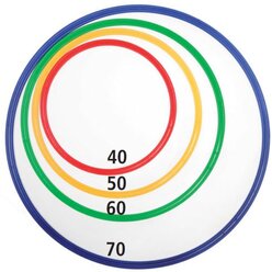 Gymnastik-Reifen, Flachreifen 4er Set in 4 Gr��en